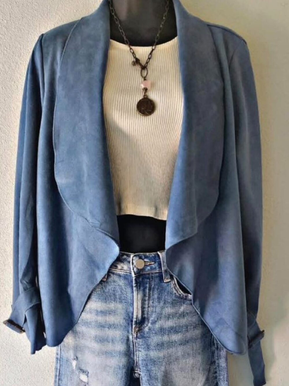 Blue Suede Blazer